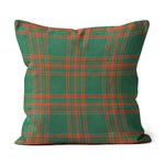 Plaid Pillow Menzies Green Ancient Tartan Plaid Throw Pillow Home Decor Plaid Christmas Pillows - Scotstee Shop