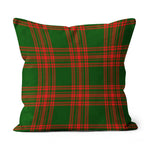 Plaid Pillow Menzies Green Modern Tartan Plaid Throw Pillow Home Decor Plaid Christmas Pillows - Scotstee Shop
