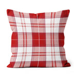 Plaid Pillow Menzies Red Tartan Plaid Throw Pillow Home Decor Plaid Christmas Pillows - Scotstee Shop