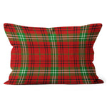Plaid Pillow Morrison Red Modern Tartan Plaid Throw Pillow Home Decor Plaid Christmas Pillows - Scotstee Shop