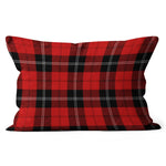 Plaid Pillow Ramsay Red Tartan Plaid Throw Pillow Home Decor Plaid Christmas Pillows - Scotstee Shop