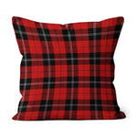 Plaid Pillow Ramsay Red Tartan Plaid Throw Pillow Home Decor Plaid Christmas Pillows - Scotstee Shop