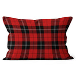 Plaid Pillow Ramsay Red Tartan Plaid Throw Pillow Home Decor Plaid Christmas Pillows - Scotstee Shop