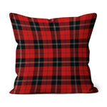 Plaid Pillow Ramsay Red Tartan Plaid Throw Pillow Home Decor Plaid Christmas Pillows - Scotstee Shop