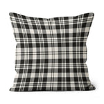 Plaid Pillow Scott Black - White Ancient Plaid Throw Pillow Home Decor Plaid Christmas Pillows - Scotstee Shop