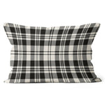 Plaid Pillow Scott Black - White Ancient Plaid Throw Pillow Home Decor Plaid Christmas Pillows - Scotstee Shop