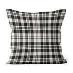 Plaid Pillow Scott Black - White Ancient Plaid Throw Pillow Home Decor Plaid Christmas Pillows - Scotstee Shop