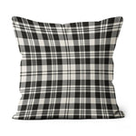 Plaid Pillow Scott Black - White Ancient Plaid Throw Pillow Home Decor Plaid Christmas Pillows - Scotstee Shop
