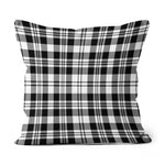 Plaid Pillow Scott Black - White Modern Plaid Throw Pillow Home Decor Plaid Christmas Pillows - Scotstee Shop