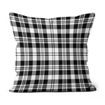 Plaid Pillow Scott Black - White Modern Plaid Throw Pillow Home Decor Plaid Christmas Pillows - Scotstee Shop