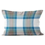 Plaid Pillow Stewart Muted Blue Tartan Plaid Throw Pillow Home Decor Plaid Christmas Pillows - Scotstee Shop