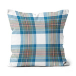 Plaid Pillow Stewart Muted Blue Tartan Plaid Throw Pillow Home Decor Plaid Christmas Pillows - Scotstee Shop