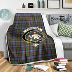 Scotstee Shop Tartan Plaid Blanket Aikenhead Clan Crest Badge Scottish Tartan Plaid Sherpa Blanket