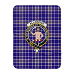 Scotstee Shop Tartan Plaid Blanket Allardice Clan Crest Badge Scottish Tartan Plaid Sherpa Blanket