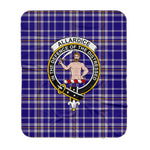 Scotstee Shop Tartan Plaid Blanket Allardice Clan Crest Badge Scottish Tartan Plaid Sherpa Blanket