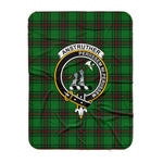 Scotstee Shop Tartan Plaid Blanket Anstruther Hunting Clan Crest Badge Scottish Tartan Plaid Sherpa Blanket