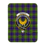 Scotstee Shop Tartan Plaid Blanket Arnott Clan Crest Badge Scottish Tartan Plaid Sherpa Blanket