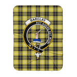 Scotstee Shop Tartan Plaid Blanket Barclay Clan Crest Badge Scottish Tartan Plaid Sherpa Blanket
