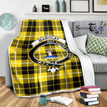 Scotstee Shop Tartan Plaid Blanket Barclay Dress Modern Clan Crest Badge Scottish Tartan Plaid Sherpa Blanket