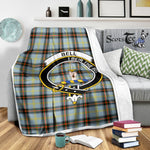 Scotstee Shop Tartan Plaid Blanket Bell Clan Crest Badge Scottish Tartan Plaid Sherpa Blanket