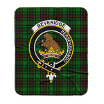 Scotstee Shop Tartan Plaid Blanket Beveridge Clan Crest Badge Scottish Tartan Plaid Sherpa Blanket