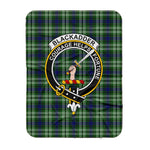 Scotstee Shop Tartan Plaid Blanket Blackadder Clan Crest Badge Scottish Tartan Plaid Sherpa Blanket