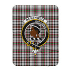 Scotstee Shop Tartan Plaid Blanket Borthwick Clan Crest Badge Scottish Tartan Plaid Sherpa Blanket