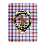 Scotstee Shop Tartan Plaid Blanket Boswell Modern Clan Crest Badge Scottish Tartan Plaid Sherpa Blanket