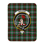 Scotstee Shop Tartan Plaid Blanket Brodie Clan Crest Badge Scottish Tartan Plaid Sherpa Blanket