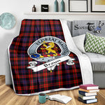 Scotstee Shop Tartan Plaid Blanket Broun Modern Clan Badge Scottish Tartan Plaid Sherpa Blanket, Tartan Blanket, Plaid Blanket, Scottish Blanket, Gift Christmas Blanket, Christmas Blanket, Mother Day Gift, Father Day Gift