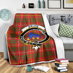 Scotstee Shop Tartan Plaid Blanket Bruce Modern Clan Crest Badge Scottish Tartan Plaid Sherpa Blanket
