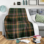 Scotstee Shop Tartan Plaid Blanket Buchanan Hunting Scottish Tartan Plaid Sherpa Blanket