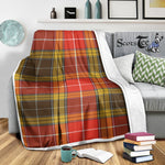 Scotstee Shop Tartan Plaid Blanket Buchanan Old Set Weathered Scottish Tartan Plaid Sherpa Blanket