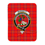 Scotstee Shop Tartan Plaid Blanket Burnett Modern Clan Crest Badge Scottish Tartan Plaid Sherpa Blanket