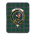 Scotstee Shop Tartan Plaid Blanket Byres Clan Crest Badge Scottish Tartan Plaid Sherpa Blanket