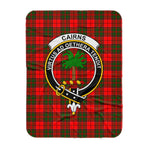 Scotstee Shop Tartan Plaid Blanket Cairns Clan Crest Badge Scottish Tartan Plaid Sherpa Blanket