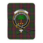 Scotstee Shop Tartan Plaid Blanket Cairns Hunting Clan Crest Badge Scottish Tartan Plaid Sherpa Blanket