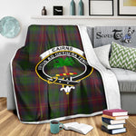 Scotstee Shop Tartan Plaid Blanket Cairns Hunting Clan Crest Badge Scottish Tartan Plaid Sherpa Blanket