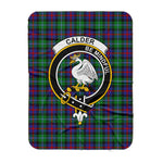 Scotstee Shop Tartan Plaid Blanket Calder Campbel Clan Crest Badge Scottish Tartan Plaid Sherpa Blanket