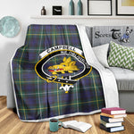 Scotstee Shop Tartan Plaid Blanket Campbell Argyll Modern Clan Crest Badge Scottish Tartan Plaid Sherpa Blanket