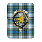 Scotstee Shop Tartan Plaid Blanket Campbell Dress Ancient Clan Crest Badge Scottish Tartan Plaid Sherpa Blanket