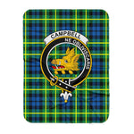 Scotstee Shop Tartan Plaid Blanket Campbell Of Breadalbane Ancient Clan Crest Badge Scottish Tartan Plaid Sherpa Blanket