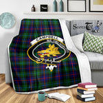 Scotstee Shop Tartan Plaid Blanket Campbell Of Cawdor Modern Clan Crest Badge Scottish Tartan Plaid Sherpa Blanket