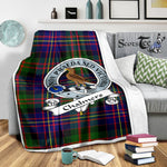 Scotstee Shop Tartan Plaid Blanket Chalmers Clan Badge Scottish Tartan Plaid Sherpa Blanket, Tartan Blanket, Plaid Blanket, Scottish Blanket, Gift Christmas Blanket, Christmas Blanket, Mother Day Gift, Father Day Gift