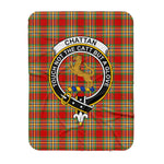 Scotstee Shop Tartan Plaid Blanket Chattan Clan Crest Badge Scottish Tartan Plaid Sherpa Blanket