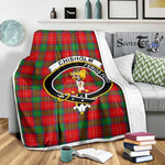 Scotstee Shop Tartan Plaid Blanket Chisholm Clan Crest Badge Scottish Tartan Plaid Sherpa Blanket