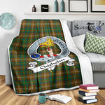 Scotstee Shop Tartan Plaid Blanket Chisholm Hunting Clan Badge Scottish Tartan Plaid Sherpa Blanket, Tartan Blanket, Plaid Blanket, Scottish Blanket, Gift Christmas Blanket, Christmas Blanket, Mother Day Gift, Father Day Gift