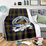 Scotstee Shop Tartan Plaid Blanket Clelland Clan Badge Scottish Tartan Plaid Sherpa Blanket, Tartan Blanket, Plaid Blanket, Scottish Blanket, Gift Christmas Blanket, Christmas Blanket, Mother Day Gift, Father Day Gift