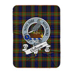 Scotstee Shop Tartan Plaid Blanket Clelland Clan Badge Scottish Tartan Plaid Sherpa Blanket, Tartan Blanket, Plaid Blanket, Scottish Blanket, Gift Christmas Blanket, Christmas Blanket, Mother Day Gift, Father Day Gift