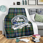 Scotstee Shop Tartan Plaid Blanket Cochrane Ancient Clan Badge Scottish Tartan Plaid Sherpa Blanket, Tartan Blanket, Plaid Blanket, Scottish Blanket, Gift Christmas Blanket, Christmas Blanket, Mother Day Gift, Father Day Gift